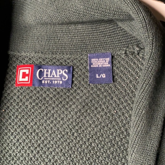 Vintage Chaps Men’s Cardigan size L - Picture 2 of 4